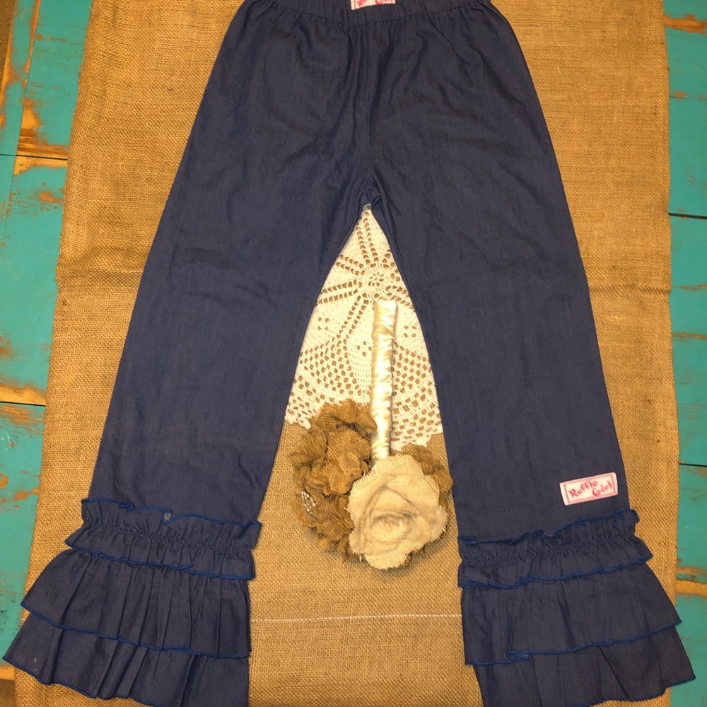 Ruffle girls pants size 12
